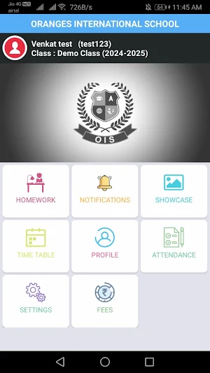 Oranges International School Screenshot 1
