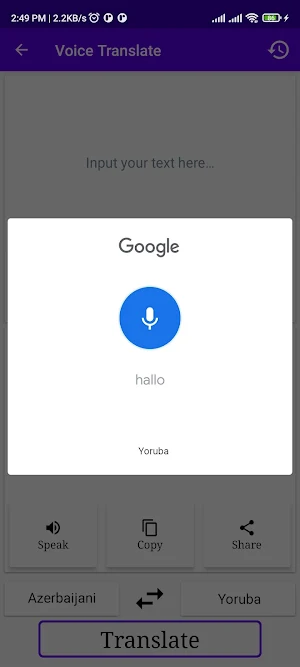Azerbaijani Yoruba Translator Screenshot 3