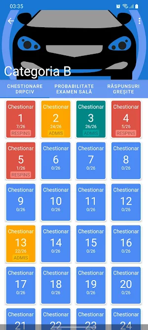 Șofer Auto Chestionare Screenshot 1