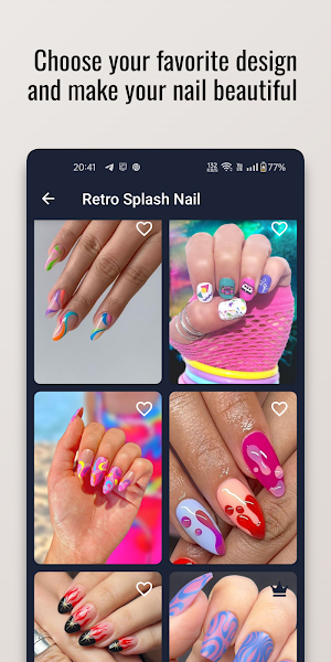 Retro Splash Nail Art Design Screenshot 2