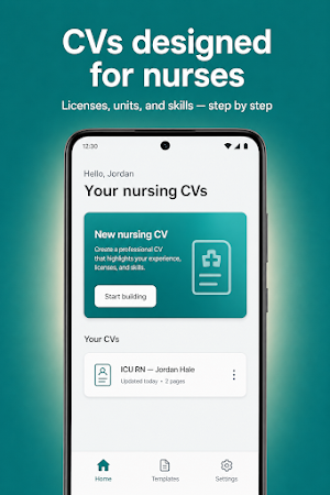 Nurse CV Maker Screenshot 0