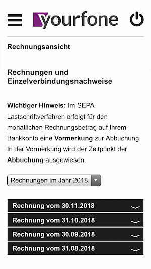 yourfone Servicewelt Screenshot 1