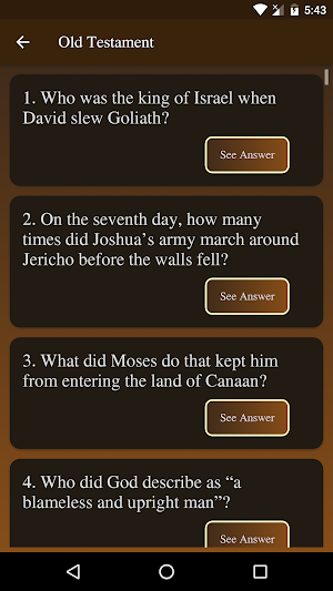 Bible Question and Answers Screenshot 1