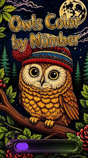 Owl Color by Number Screenshot 0