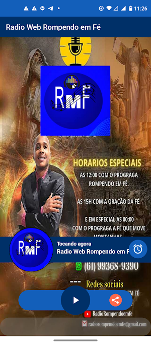 Rádio Rompendo Em Fé Screenshot 2