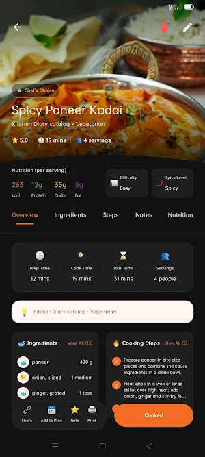 Kitchen Diary Screenshot 1
