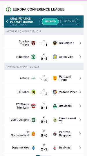 Euro Conference League Tracker Screenshot 1