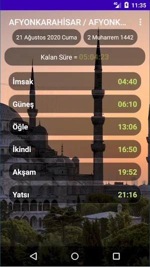 Namaz Vakitleri Screenshot 0