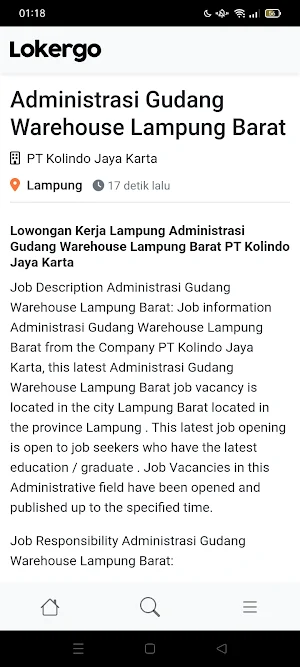 Lowongan Kerja Lokergo.id Screenshot 2