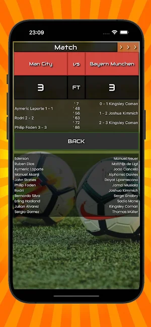 Soccer AI score prediction Screenshot 3