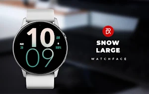 Snow Large Watch Face Screenshot 0