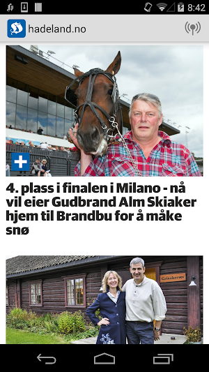 hadeland.no Screenshot 0