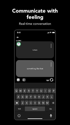 Jiffcy - call-like texting app Screenshot 3