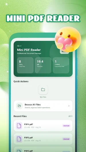 Mini PDF Reader Screenshot 1