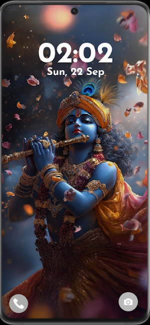 Lord Krishna HD Wallpaper Screenshot 1