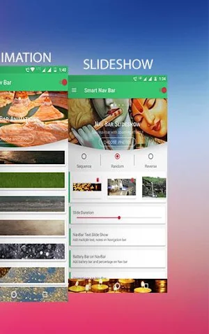 Smart navigation bar - navbar slideshow Screenshot 2
