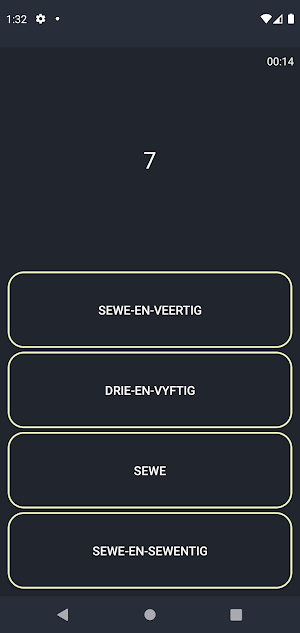Numbers in Afrikaans language Screenshot 2