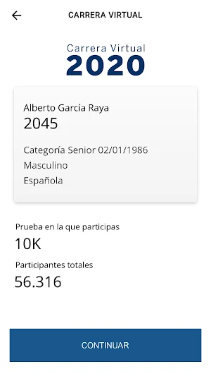 Carrera Virtual 2020 Screenshot 2