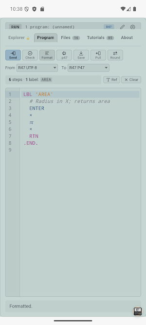 R47 RPN Calculator & Explorer Screenshot 3
