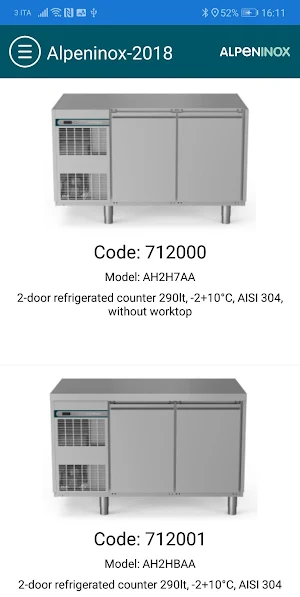 Alpeninox Pricelist Screenshot 1
