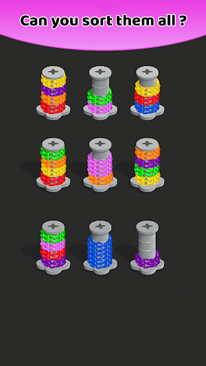 Chain Sort - puzzle Games Screenshot 1