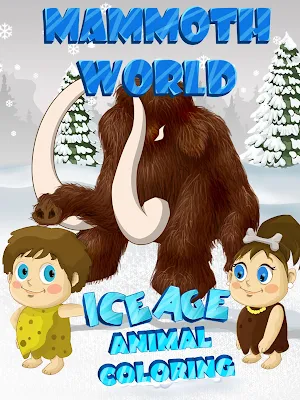 Mammoth World -Ice Age Animals Coloring Screenshot 0