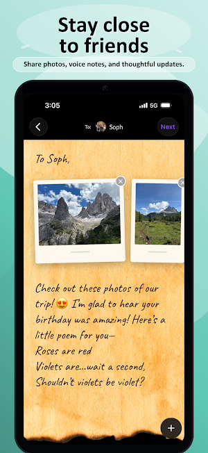 Raven: Slow Messaging Screenshot 1