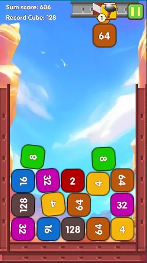 Funny Cubes:2048 - Puzzle Game Screenshot 3