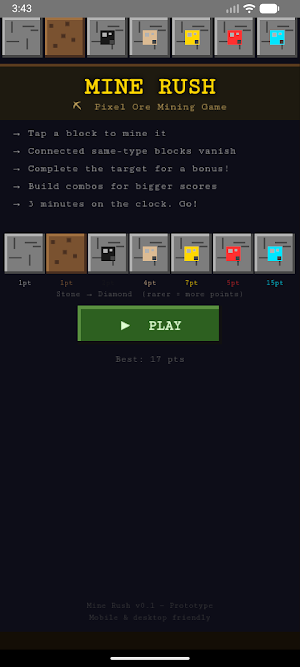 Emily Mine Rush Screenshot 1