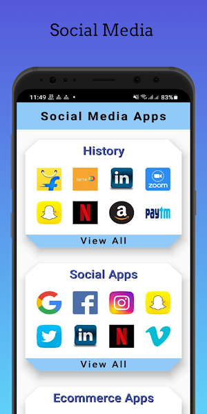 All in one social app Screenshot 0