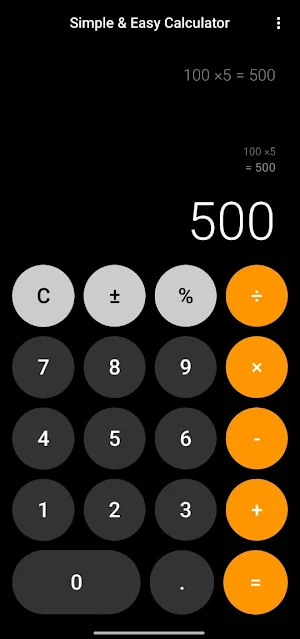 Easy & Simple Calculator App Screenshot 2