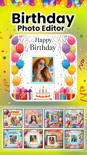 Happy Birthday Photo Frame Screenshot 3