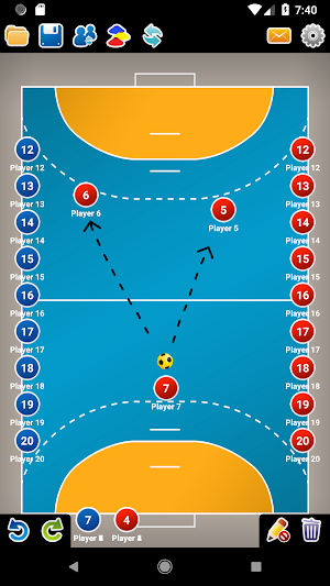 Coach Tactic Board: Handball Screenshot 2