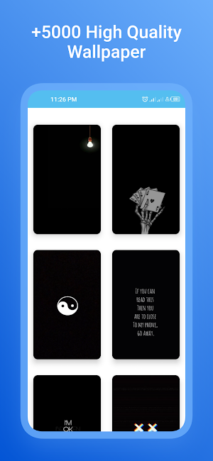 Black wallpaper Screenshot 2