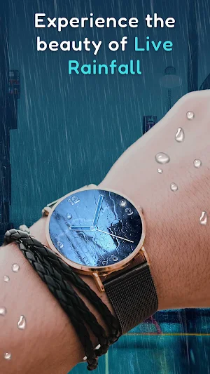 Live Rainfall Watch Face Screenshot 1