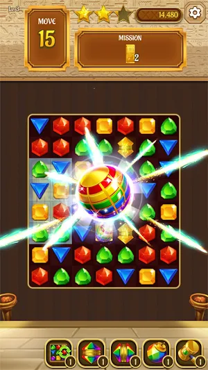 Cleopatra's Jewels - Ancient Match 3 Puzzle Games Screenshot 1