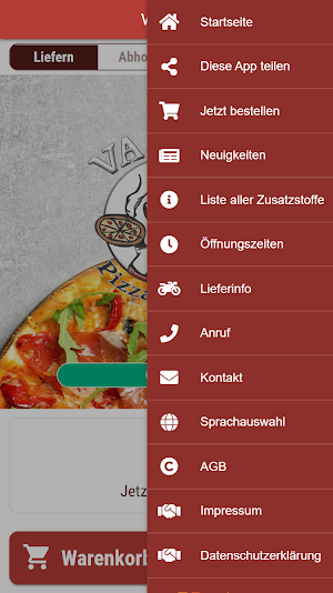 Va Bene Pizza Pasta Screenshot 2