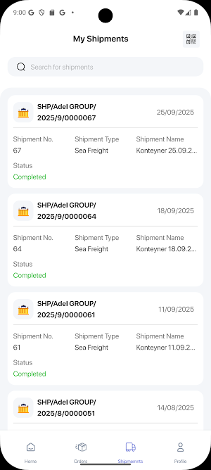 eShipment App Screenshot 3