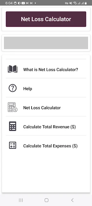 Net Loss Calculator Screenshot 0