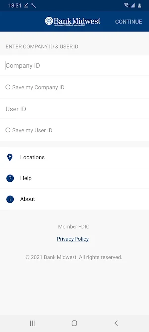 Bankmw Business Mobile Screenshot 0