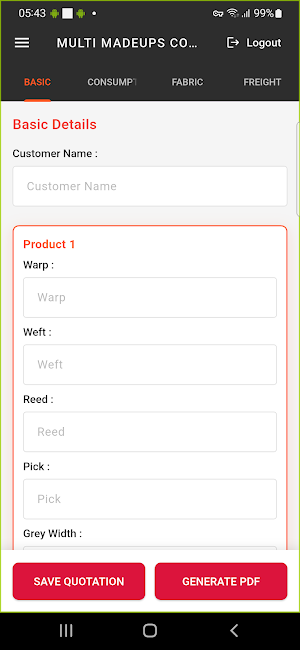 Costex App Screenshot 0