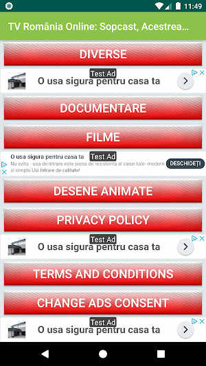 TV Romania Online Sopcast, Acestream, HTTP Streams Screenshot 1