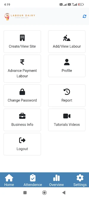 Labour Dairy Screenshot 2