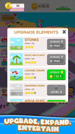 Idle Bitcoin Waterpark Screenshot 1
