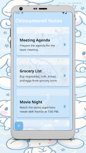 Chinnamoroll Notes Screenshot 0