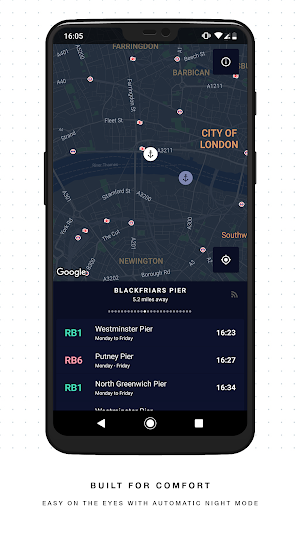 London River Bus Times and Map - Thames Commuter Screenshot 2