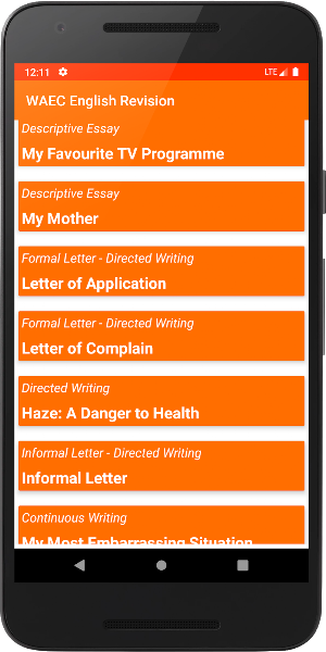 WAEC English Revision Screenshot 3