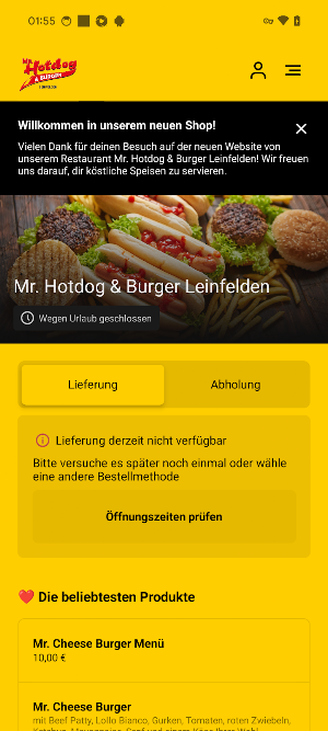 Mr. Hotdog & Burger Leinfelden Screenshot 0