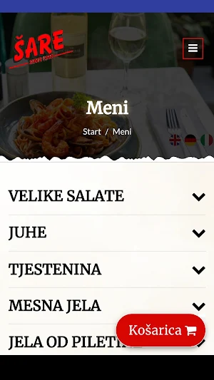 Bistro Pizzeria Šare Screenshot 0