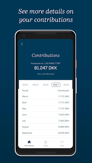 Mobilpension Screenshot 2